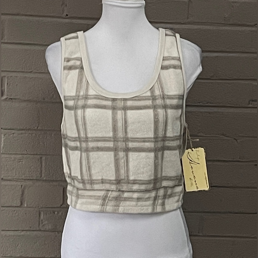 Vintage Havana NWT  fleece crop top L
